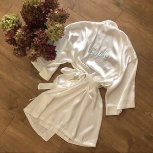 Silk BRIDE Robe